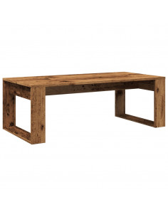 Tavolino da Salotto Legno Antico 102x50x35 cm in Truciolato 2