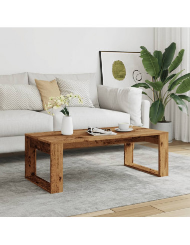 Tavolino da Salotto Legno Antico 102x50x35 cm in Truciolato