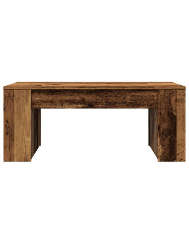 Tavolino da Salotto Legno Antico 102x55x42 cm Legno Multistrato