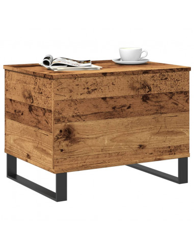 Tavolino da Salotto Legno Antico 60x44,5x45cm Legno Multistrato