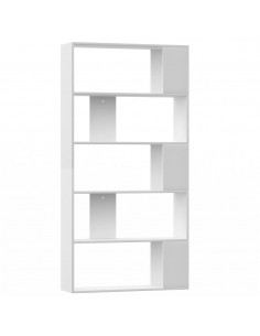 Libreria/Divisorio Bianco 80x24x159 cm in Legno Multistrato 2