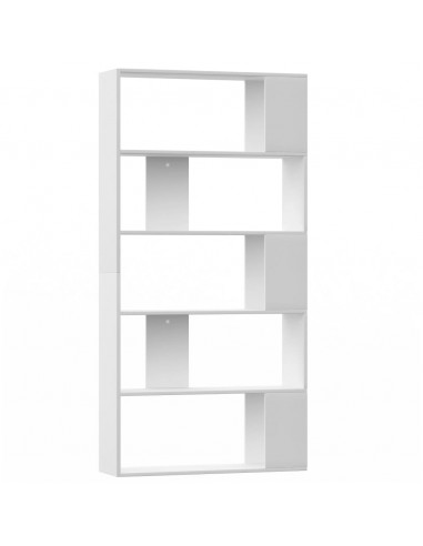 Libreria/Divisorio Bianco 80x24x159 cm in Legno Multistrato