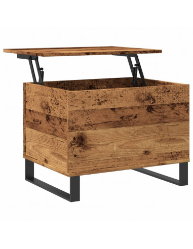 Tavolino da Salotto Legno Antico 60x44,5x45cm Legno Multistrato