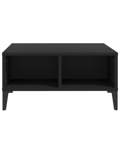 Tavolino da Salotto Nero 60x60x30 cm in Legno Multistrato