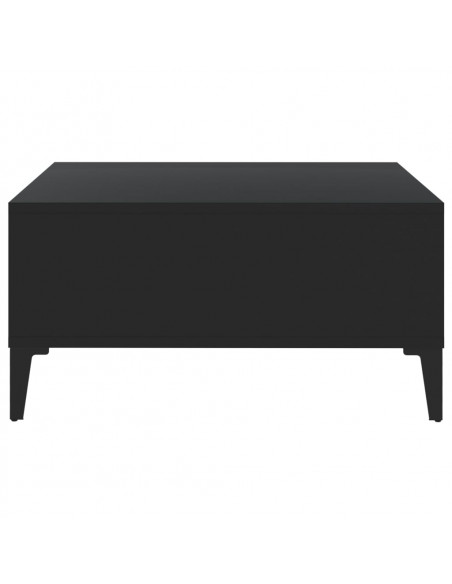 Tavolino da Salotto Nero 60x60x30 cm in Legno Multistrato
