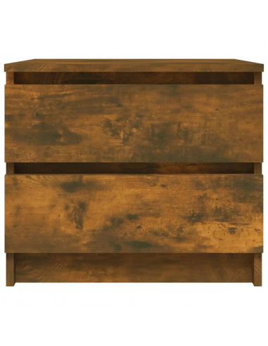 Comodino Rovere Fumo 50x39x43,5 cm in Legno Multistrato