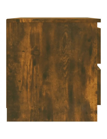 Comodino Rovere Fumo 50x39x43,5 cm in Legno Multistrato