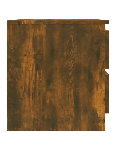 Comodini Rovere Fumo 2 pz 50x39x43,5 cm in Legno Multistrato