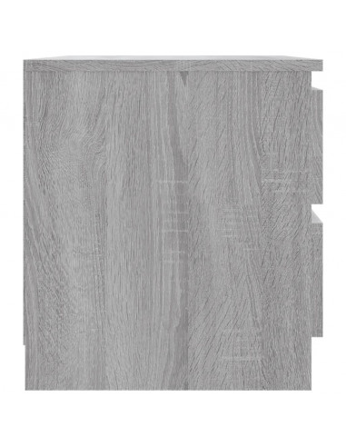 Comodino Grigio Sonoma 50x39x43,5 cm in Legno Multistrato
