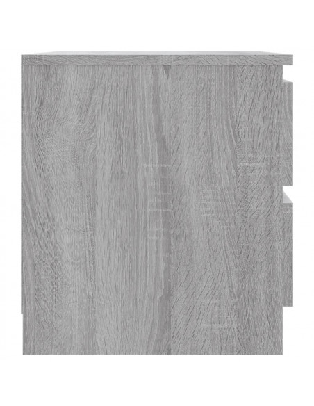 Comodino Grigio Sonoma 50x39x43,5 cm in Legno Multistrato
