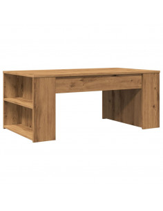 Tavolino Salotto Rovere Artigianale 102x55x42 cm Multistrato 2