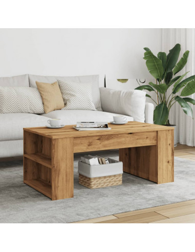 Tavolino Salotto Rovere Artigianale 102x55x42 cm Multistrato