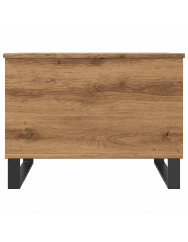 Tavolino Salotto Rovere Artigianale 60x44,5x45 cm in Truciolato