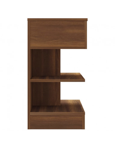 Comodini 2 pz Rovere Marrone 40x35x65 cm in Legno Multistrato