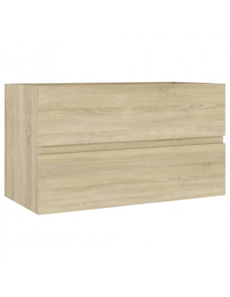 Mobile Lavabo Rovere Sonoma 80x38,5x45 cm in Legno Multistrato