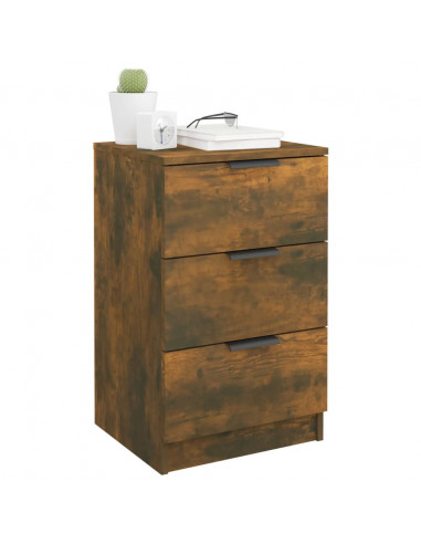Comodino Rovere Fumo 40x36x65 cm