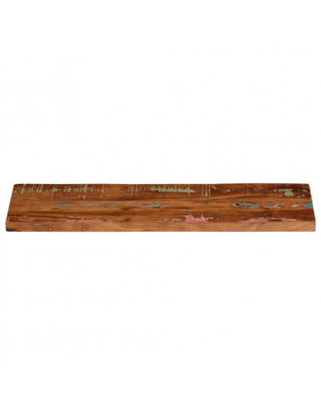 Piano Tavolo 90x30x3,8 cm Rettangolare in Massello di Recupero