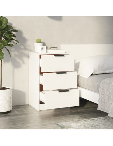 Comodini 2 pz Bianchi 40x36x65 cm