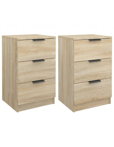Comodini 2 pz Rovere Sonoma 40x36x65 cm