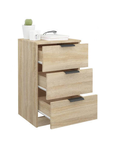 Comodini 2 pz Rovere Sonoma 40x36x65 cm