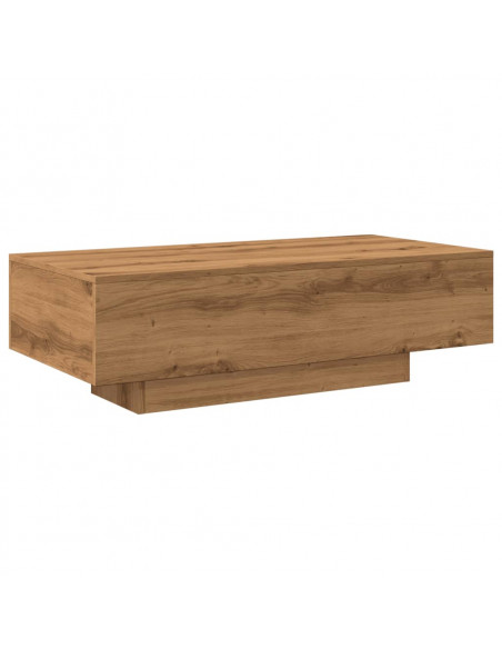 Tavolino Salotto Rovere Artigianale 100x49,5x31cm Multistrato