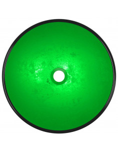 Lavandino in Vetro Temperato 42x14 cm Verde 2