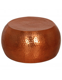 Tavolino da Salotto in Ottone Ø55x28 cm in Alluminio 2