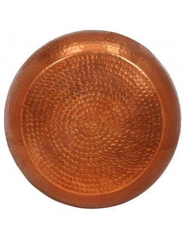 Tavolino da Salotto in Ottone Ø55x28 cm in Alluminio