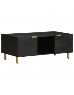 Tavolino da Salotto Nero 100x54x40 cm in Legno Multistrato 2