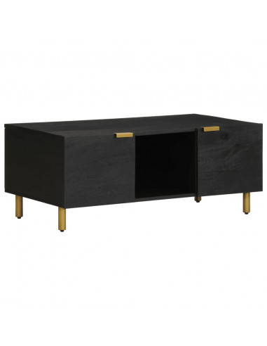 Tavolino da Salotto Nero 100x54x40 cm in Legno Multistrato