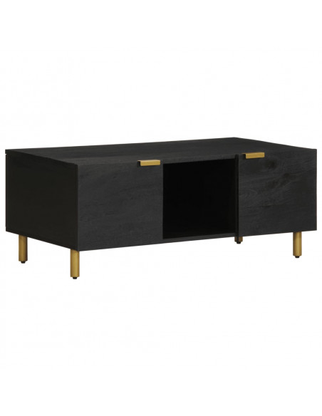 Tavolino da Salotto Nero 100x54x40 cm in Legno Multistrato