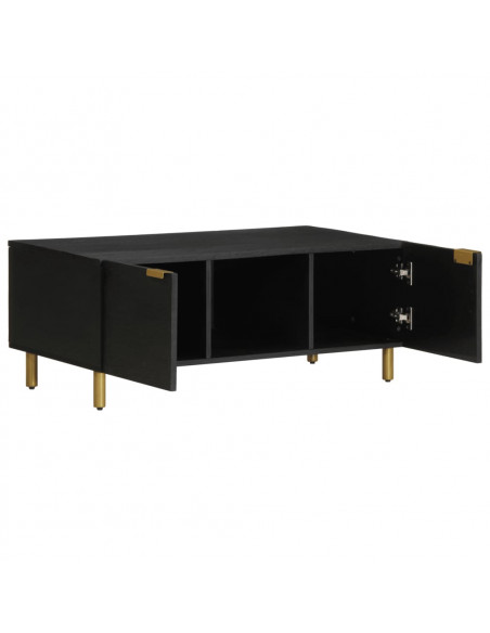 Tavolino da Salotto Nero 100x54x40 cm in Legno Multistrato