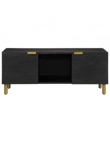 Tavolino da Salotto Nero 100x54x40 cm in Legno Multistrato