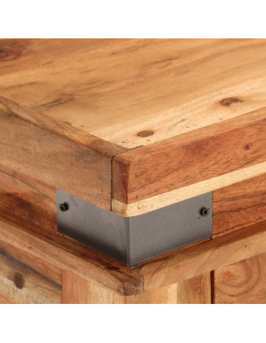 Tavolo Console 110x34x74 cm in Legno Massello di Acacia