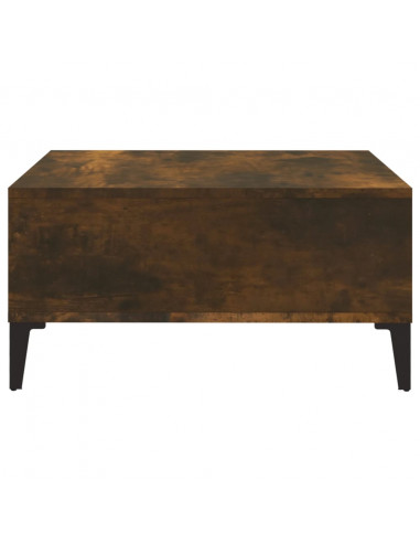 Tavolino da Salotto Rovere Fumo 60x60x30 cm in Truciolato