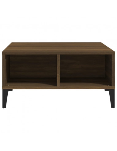 Tavolino da Salotto Rovere Marrone 60x60x30 cm in Truciolato