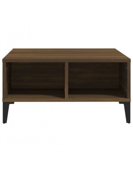 Tavolino da Salotto Rovere Marrone 60x60x30 cm in Truciolato