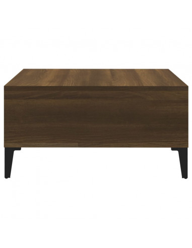 Tavolino da Salotto Rovere Marrone 60x60x30 cm in Truciolato
