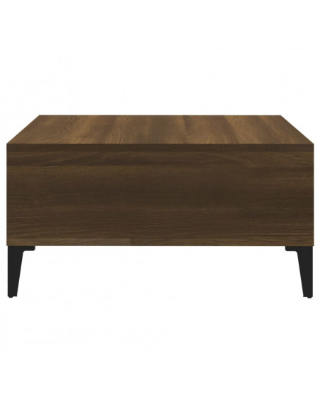 Tavolino da Salotto Rovere Marrone 60x60x30 cm in Truciolato