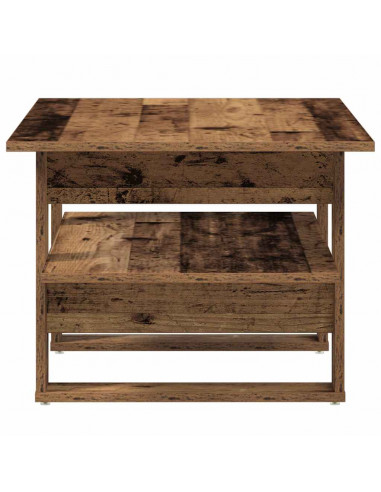 Tavolino da Salotto Legno Antico 102x55x42 cm Legno Multistrato