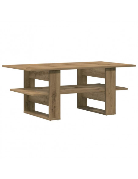 Tavolino Salotto Rovere Artigianale 102x55x42 cm Multistrato