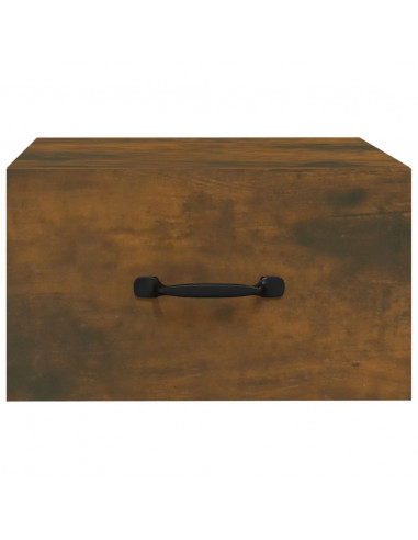 Comodino a Muro Rovere Fumo 35x35x20 cm