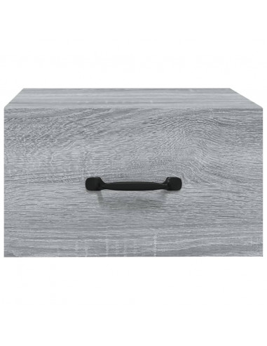 Comodini a Muro 2 pz Grigio Sonoma 35x35x20 cm