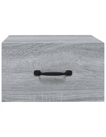 Comodini a Muro 2 pz Grigio Sonoma 35x35x20 cm