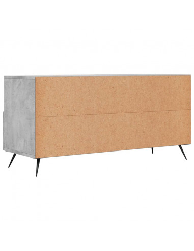 Mobile Porta TV Grigio Cemento 102x36x50 cm Legno Multistrato