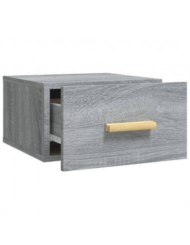 Comodini a Muro 2 pz Grigio Sonoma 35x35x20 cm