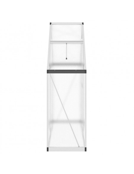Serra con Base Argento 169x58x195 cm in Alluminio