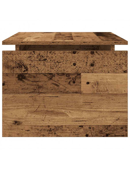 Tavolino da Salotto Legno Antico 68x50x38 cm in Truciolato