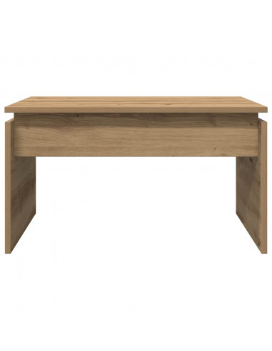 Tavolino da Salotto Rovere Artigianale 68x50x38cm in Truciolato