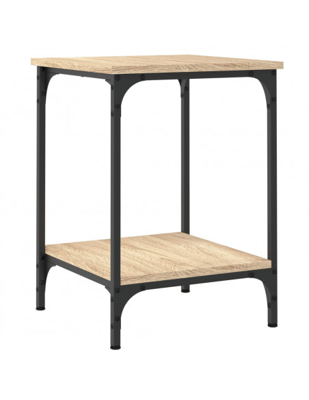 Tavolino da Salotto Rovere Sonoma 40x40x55 cm Legno Multistrato